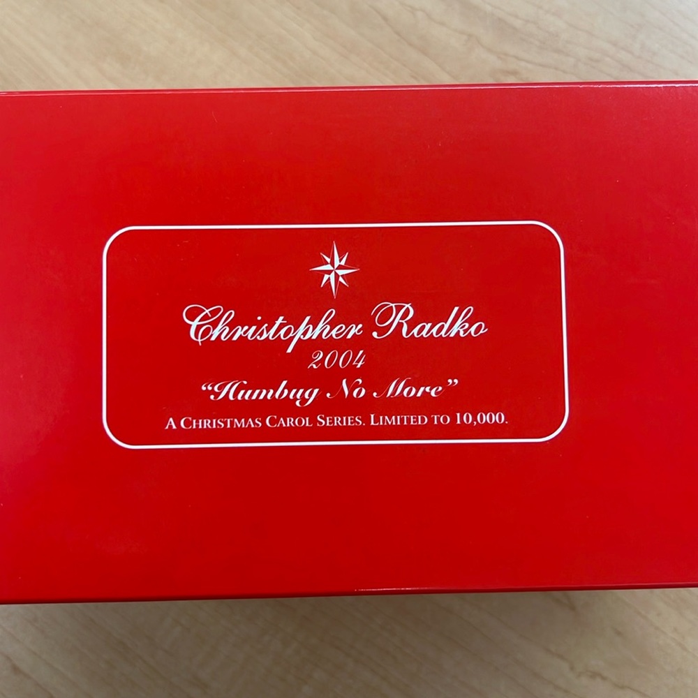 Brand new Christopher Radko ornament “Humbug No More” (A Christmas Carol)